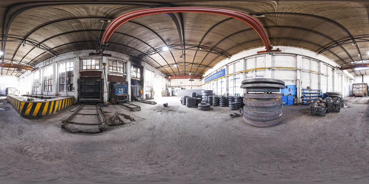 BLD forging workshop panorama for factory background review